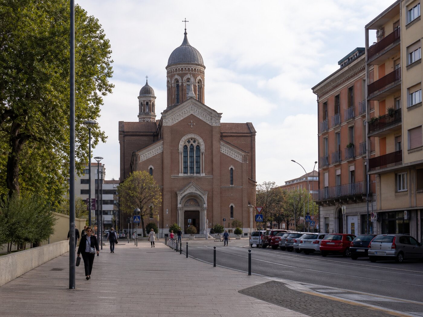Veduta editoriale del quartiere Borgo Roma a Verona