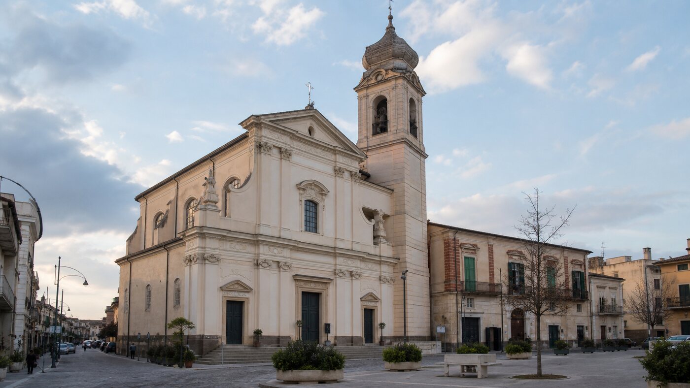 Veduta della chiesa della Santissima Annunziata a Marcianise