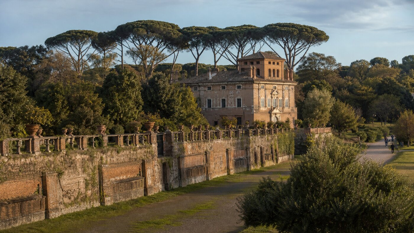 Immagine editoriale di Villa Doria Pamphilj vicino al quartiere Monteverde a Roma