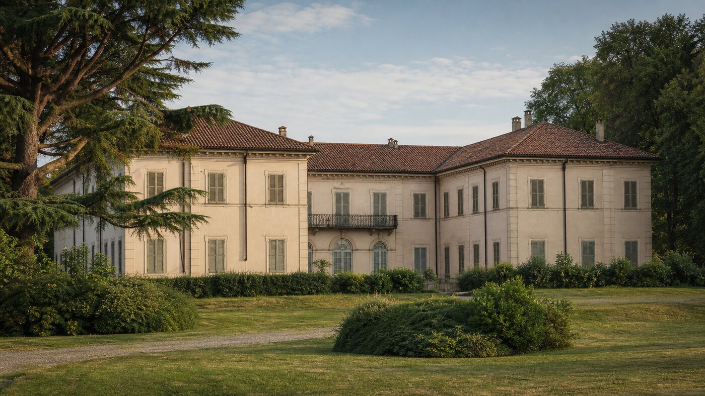 Veduta di Villa Calderara a Paderno Dugnano