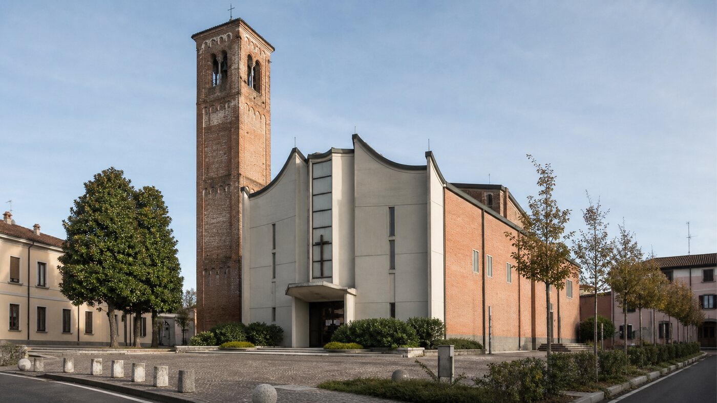 Veduta della chiesa dei Santi Quirico e Giulitta a Paullo