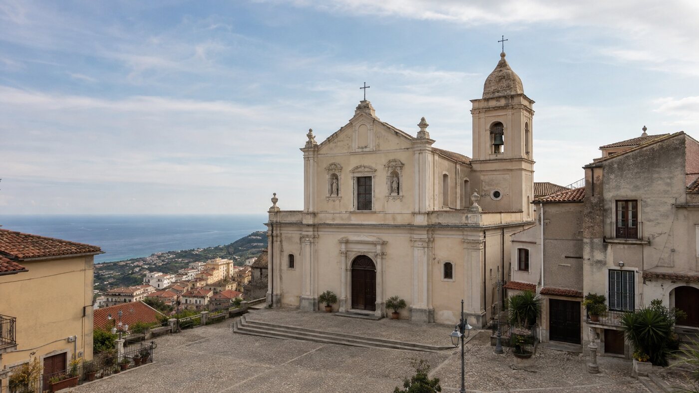 Veduta della Chiesa Matrice dell’Addolorata a Soverato Superiore
