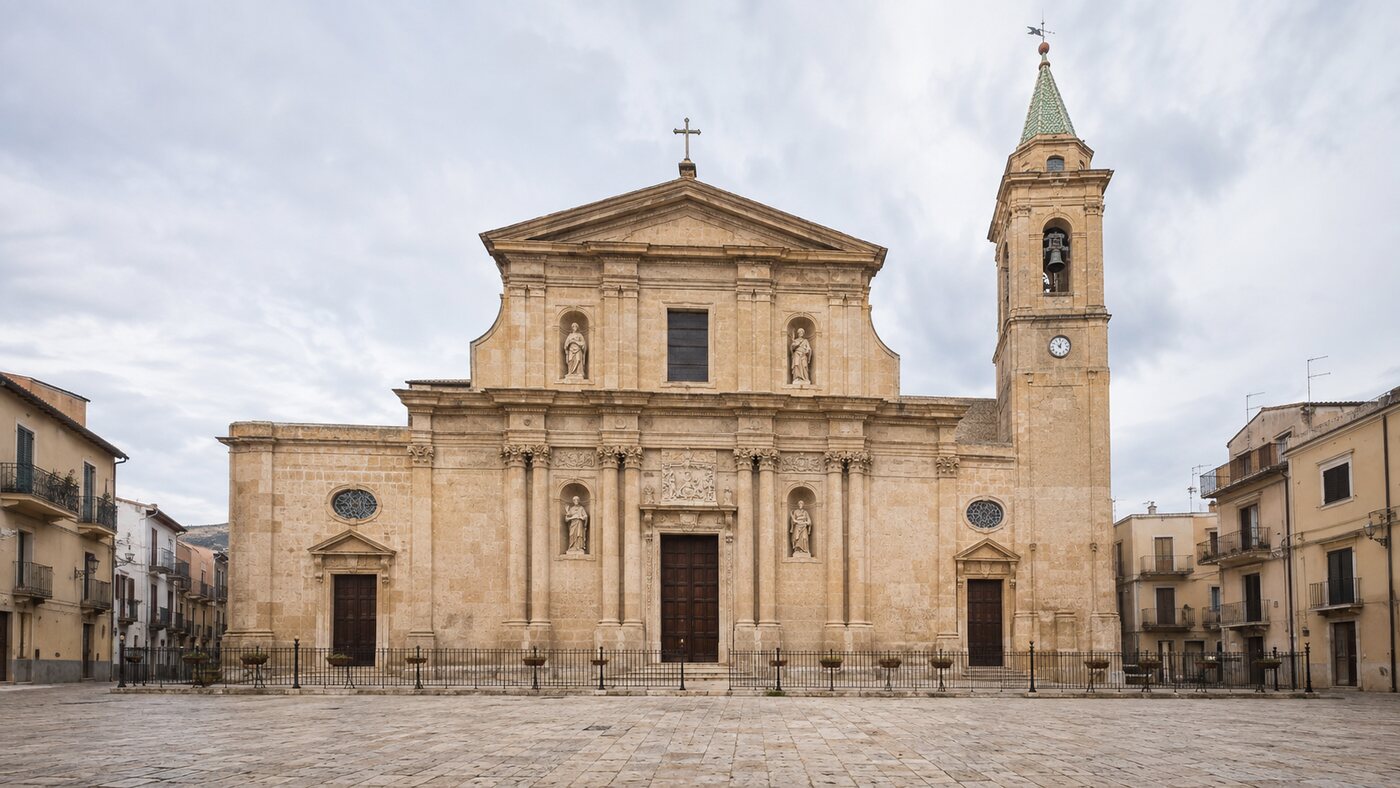 Veduta del Duomo di San Nicola di Bari a Termini Imerese